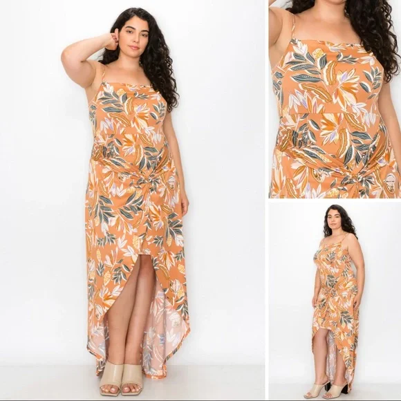 Asymmetric Waterfall Dress